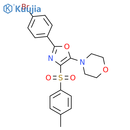 4-2-(4-bromophenyl)-4-(4-methylbenzenesulfonyl)-1,3-oxazol-5-ylmorpholine structure