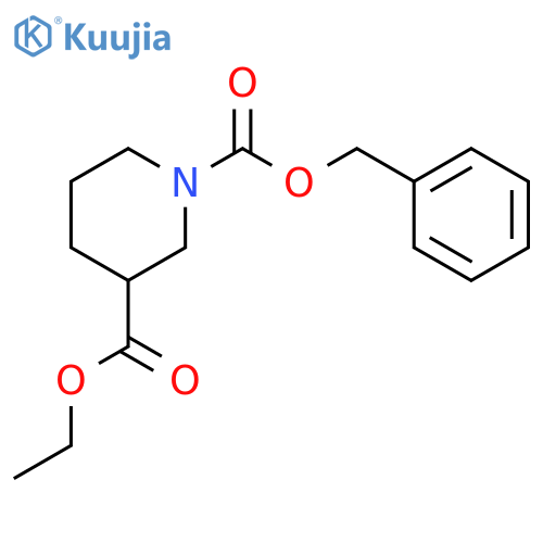 1-Benzyl 3-ethyl piperidine-1,3-dicarboxylate structure