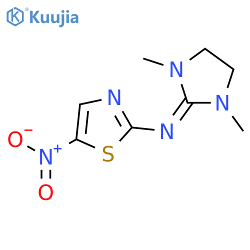 2-Thiazolamine,N-(1,3-dimethyl-2-imidazolidinylidene)-5-nitro- structure