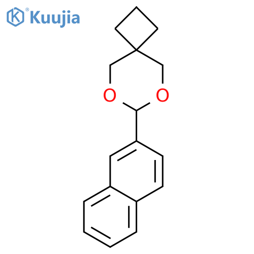 6,8-Dioxaspiro[3.5]nonane,7-(2-naphthalenyl)- structure