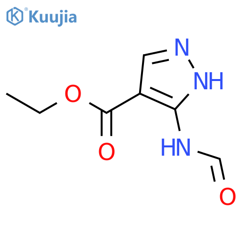 3-(Formylamino)-1H-pyrazole-4-carboxylic Acid Ethyl Ester structure