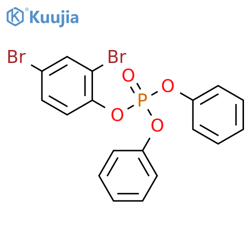 Phosphoric acid,2,4-dibromophenyl diphenyl ester structure