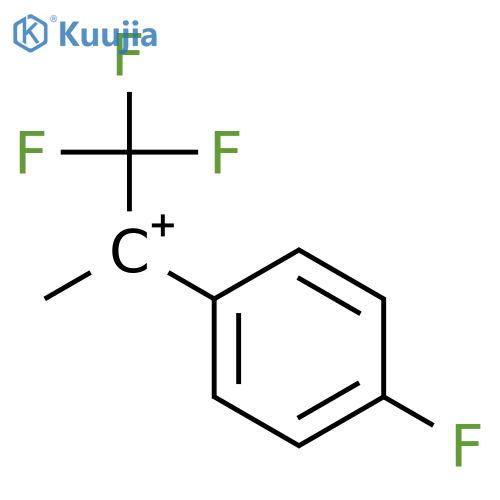 Ethylium, 2,2,2-trifluoro-1-(4-fluorophenyl)-1-methyl- structure