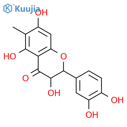 4H-1-Benzopyran-4-one,2-(3,4-dihydroxyphenyl)-2,3-dihydro-3,5,7-trihydroxy-6-methyl-, (2R,3R)- structure