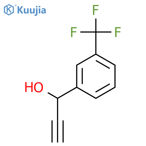 1-3-(trifluoromethyl)phenylprop-2-yn-1-ol structure