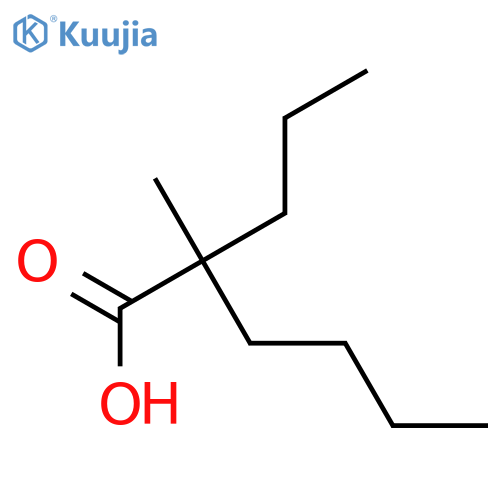 Hexanoic acid,2-methyl-2-propyl- structure