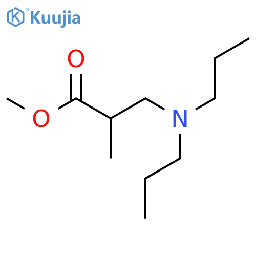 Propanoic acid,3-(dipropylamino)-2-methyl-, methyl ester structure