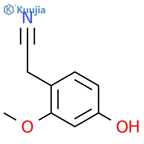 2-(4-hydroxy-2-methoxyphenyl)acetonitrile structure