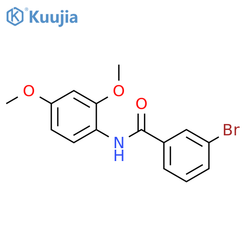 3-bromo-N-(2,4-dimethoxyphenyl)benzamide structure