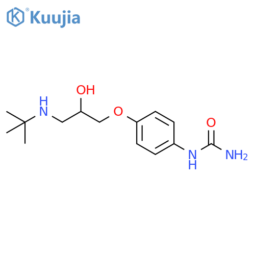 Urea, [4-[3-[(1,1-dimethylethyl)amino]-2-hydroxypropoxy]phenyl]- structure