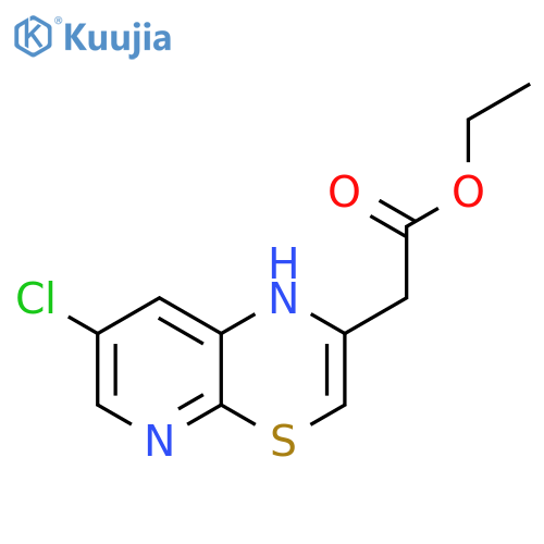 1H-Pyrido[2,3-b][1,4]thiazine-2-acetic acid, 7-chloro-, ethyl ester structure