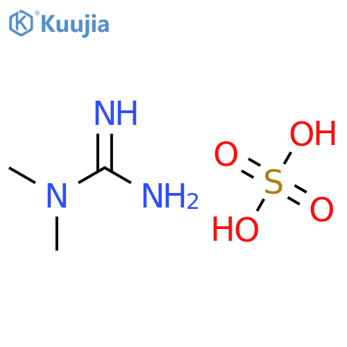 N,N-dimethylguanidine, sulfuric acid structure