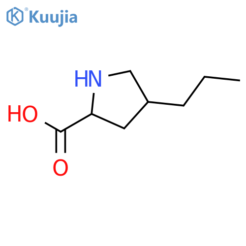 L-Proline, 4-propyl-, trans- structure
