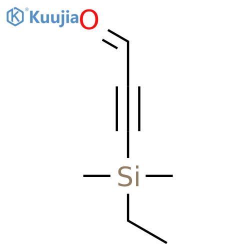 2-Propynal, 3-(ethyldimethylsilyl)- structure