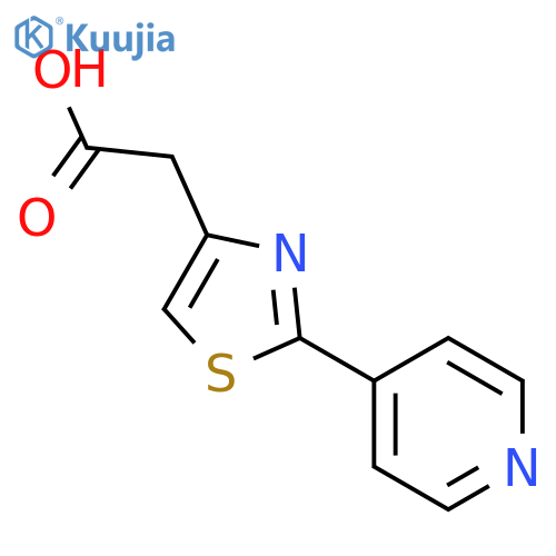 2-(2-(pyridin-4-yl)thiazol-4-yl)acetic acid structure