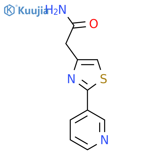4-Thiazoleacetamide, 2-(3-pyridinyl)- structure