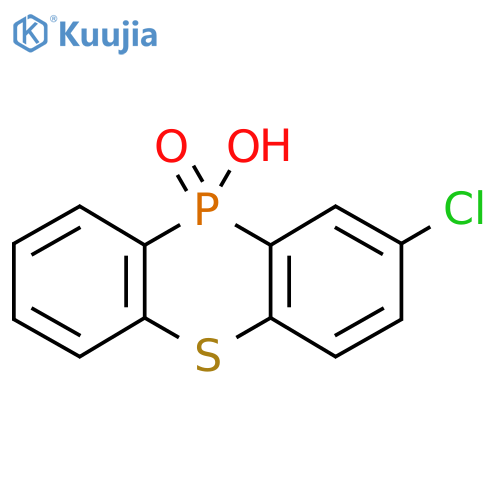 Phenothiaphosphine, 2-chloro-10-hydroxy-, 10-oxide structure