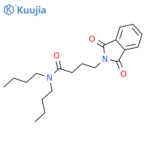 N,N-Dibutyl-4-(1,3-dioxo-1,3-dihydro-isoindol-2-yl)-butyramide structure