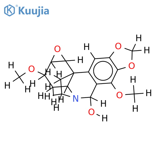 2beta,3beta-epoxy-3alpha,7-dimethoxy-crinan-6alpha-ol structure