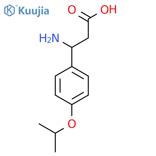 3-Amino-3-(4-isopropoxyphenyl)propanoic acid structure
