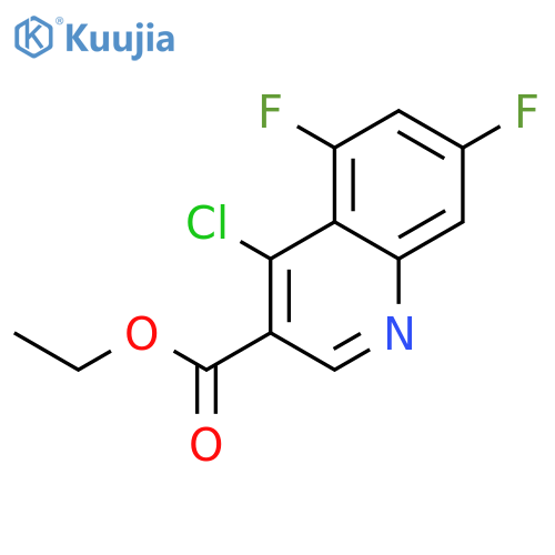 ethyl 4-chloro-5,7-difluoro-quinoline-3-carboxylate structure