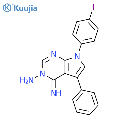3H-Pyrrolo[2,3-d]pyrimidin-3-amine,4,7-dihydro-4-imino-7-(4-iodophenyl)-5-phenyl- structure