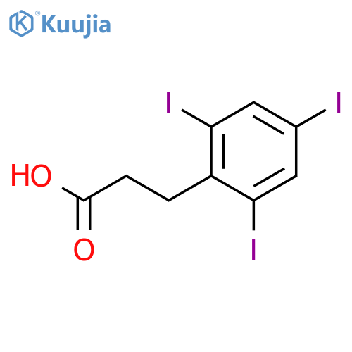 Benzenepropanoic acid, 2,4,6-triiodo- structure