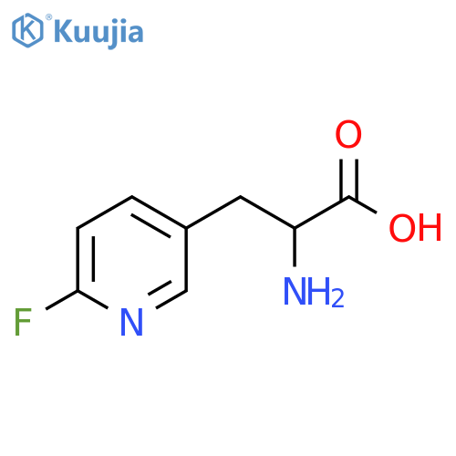 2-amino-3-(6-fluoropyridin-3-yl)propanoic acid structure