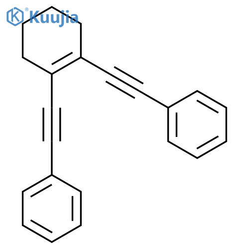 Benzene, 1,1'-(1-cyclohexene-1,2-diyldi-2,1-ethynediyl)bis- structure