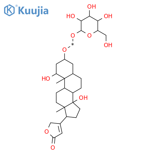 Card-20(22)-enolide,3-[(6-deoxy-4-O-b-D-glucopyranosyl-3-O-methyl-a-L-talopyranosyl)oxy]-1,14-dihydroxy-,(1b,3b,5b)- (9CI) structure