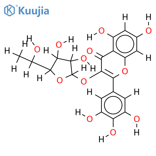 Myricetin-3-O-alpha-L-Rhamnofuranosid structure
