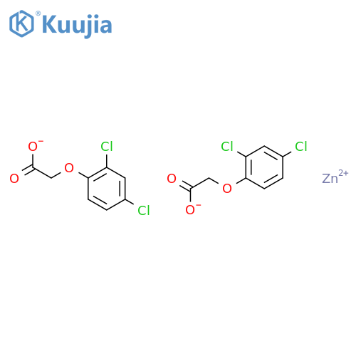 Zinc,bis[(2,4-dichlorophenoxy-kO)acetato-kO]-, (T-4)- (9CI) structure