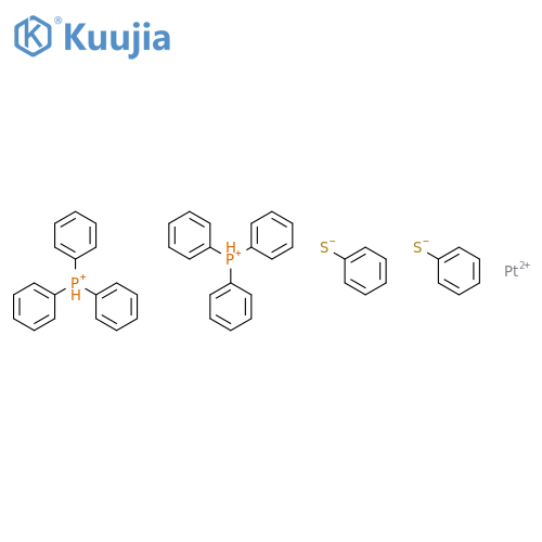 Platinum,bis(benzenethiolato)bis(triphenylphosphine)- structure
