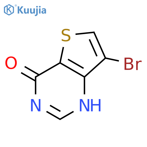 7-bromo-3H,4H-thieno[3,2-d]pyrimidin-4-one structure