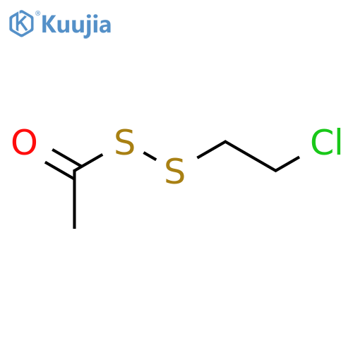 Ethane(dithioperoxoic)acid, 2-chloroethyl ester structure