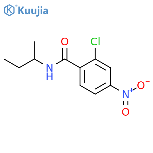 N-(butan-2-yl)-2-chloro-4-nitrobenzamide structure