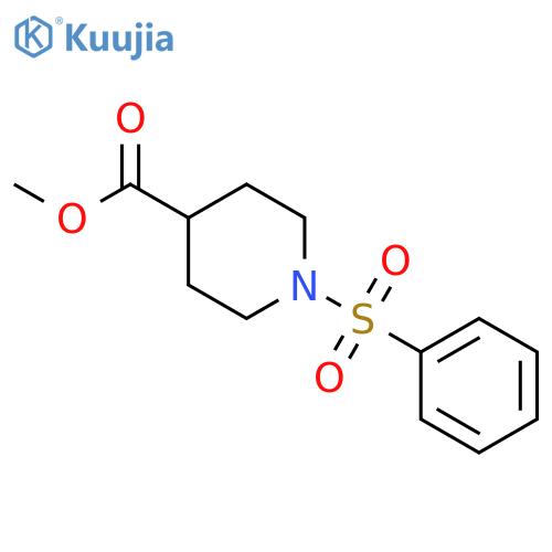 Methyl 1-(Phenylsulfonyl)-4-Piperidinecarboxylate structure