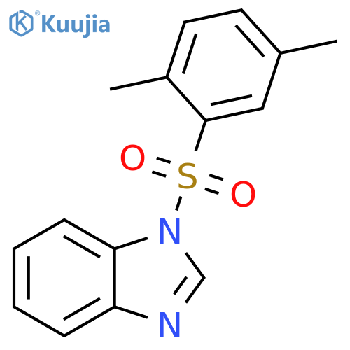 1-(2,5-dimethylbenzenesulfonyl)-1H-1,3-benzodiazole structure
