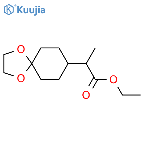Ethyl2-(1,4-Dioxaspiro[4.5]decan-8-yl)propanoate structure