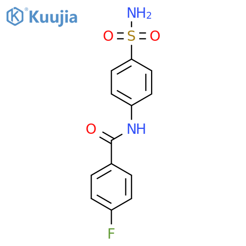 4-fluoro-N-(4-sulfamoylphenyl)benzamide structure
