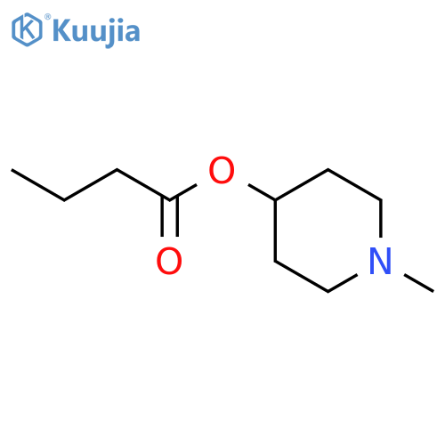 Butanoic acid,1-methyl-4-piperidinyl ester structure