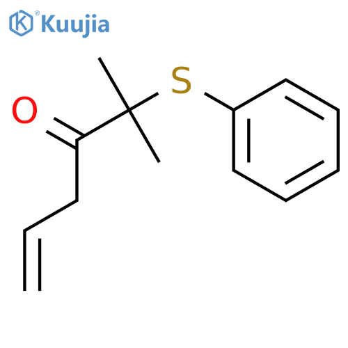 5-Hexen-3-one, 2-methyl-2-(phenylthio)- structure