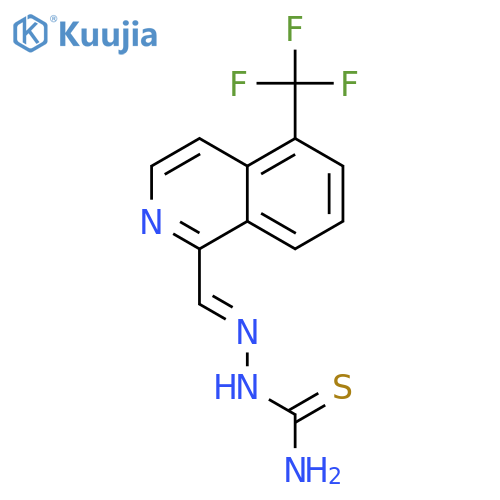 Hydrazinecarbothioamide,2-[[5-(trifluoromethyl)-1-isoquinolinyl]methylene]- structure