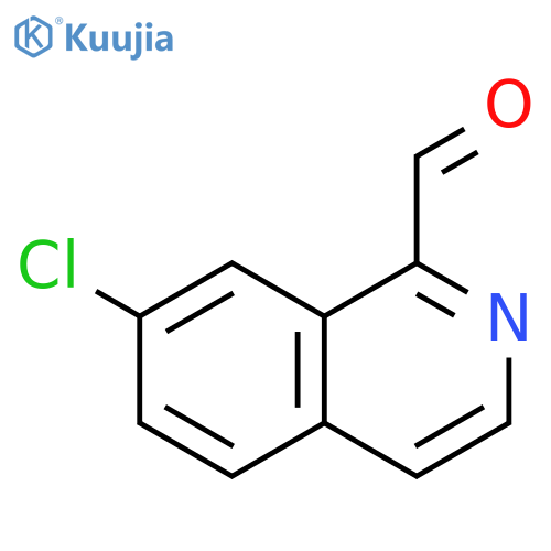 7-chloroisoquinoline-1-carbaldehyde structure