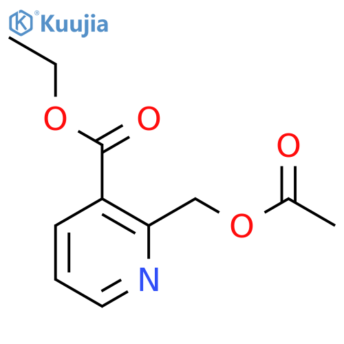 Ethyl 2-(acetoxymethyl)nicotinate structure