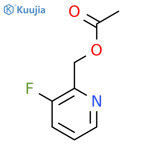 2-acetoxymethyl-3-fluoro-pyridine structure