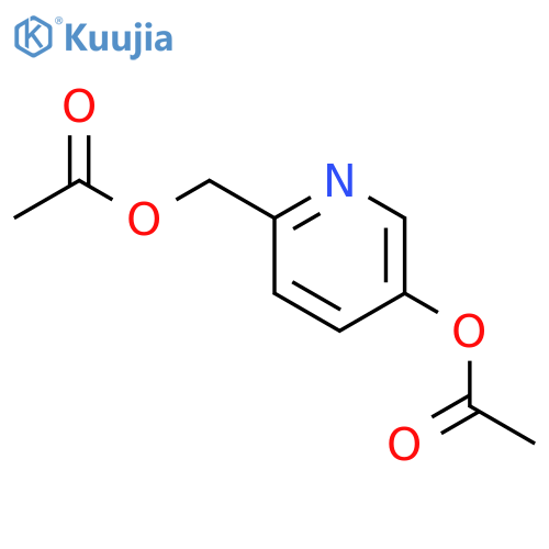 2-Pyridinemethanol,5-(acetyloxy)-, 2-acetate structure