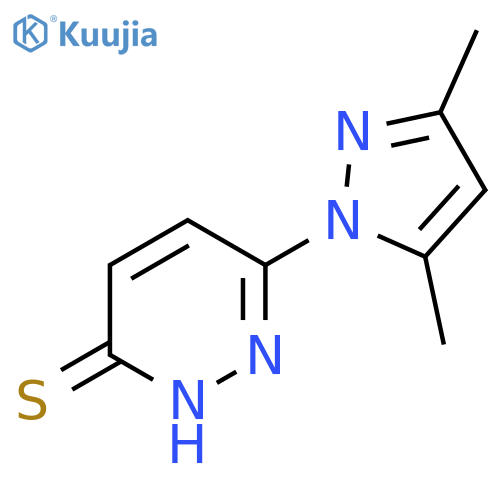 6-(3,5-dimethyl-1H-pyrazol-1-yl)pyridazine-3-thiol structure
