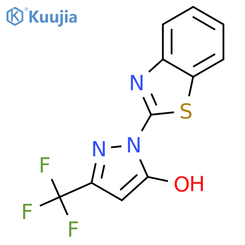 1-(1,3-Benzothiazol-2-yl)-3-(trifluoromethyl)-1H-pyrazol-5-ol structure