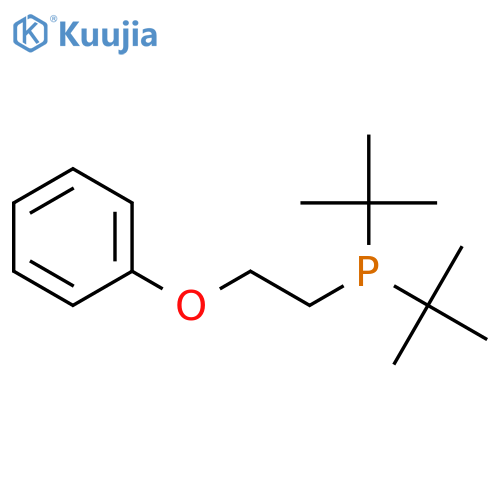 Phosphine, bis(1,1-dimethylethyl)(2-phenoxyethyl)- structure